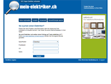 Tablet Screenshot of mein-elektriker.ch